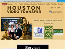 Tablet Screenshot of houstonvideotransfer.com